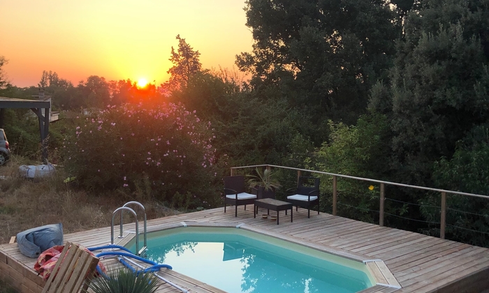 Guinguette area / Summer lounge with terrace and swimming pool €60