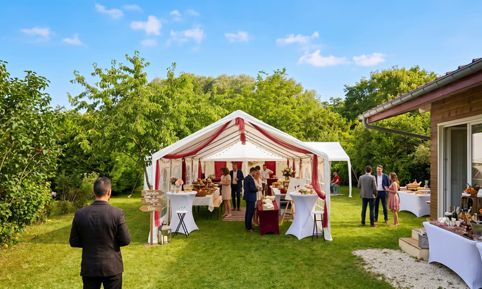Jardin privatif pour événements jusqu'à 70 personnes €55